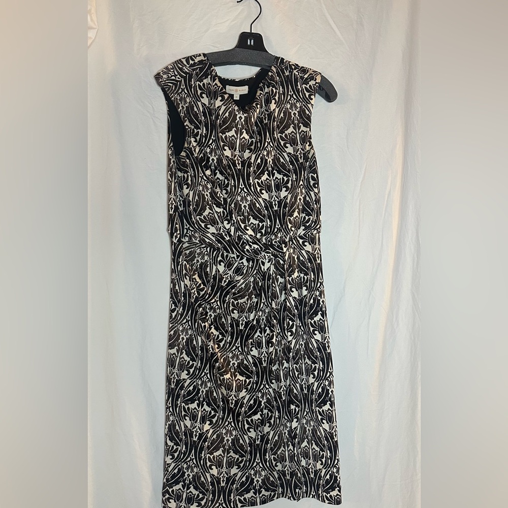 Tory Burch dress brown and black print